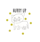 便利なかわいい猫の英語スタンプ（個別スタンプ：21）