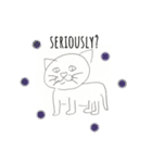 便利なかわいい猫の英語スタンプ（個別スタンプ：28）