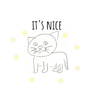 便利なかわいい猫の英語スタンプ（個別スタンプ：32）