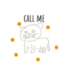 便利なかわいい猫の英語スタンプ（個別スタンプ：37）