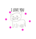 便利なかわいい猫の英語スタンプ（個別スタンプ：38）
