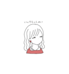 まあるいピアスの女の子（個別スタンプ：15）