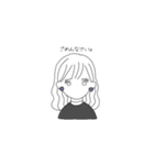まあるいピアスの女の子（個別スタンプ：17）