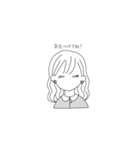 まあるいピアスの女の子（個別スタンプ：18）