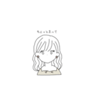 まあるいピアスの女の子（個別スタンプ：19）