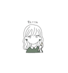 まあるいピアスの女の子（個別スタンプ：20）