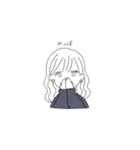 まあるいピアスの女の子（個別スタンプ：23）