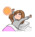 ポニテ女子スタンプ（個別スタンプ：1）
