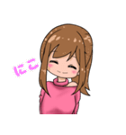 ポニテ女子スタンプ（個別スタンプ：3）