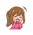 ポニテ女子スタンプ（個別スタンプ：4）