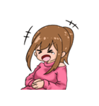 ポニテ女子スタンプ（個別スタンプ：6）