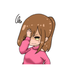 ポニテ女子スタンプ（個別スタンプ：11）