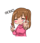 ポニテ女子スタンプ（個別スタンプ：19）