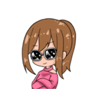 ポニテ女子スタンプ（個別スタンプ：21）
