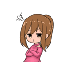 ポニテ女子スタンプ（個別スタンプ：25）
