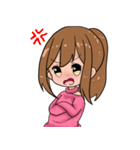 ポニテ女子スタンプ（個別スタンプ：27）