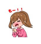 ポニテ女子スタンプ（個別スタンプ：28）