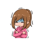 ポニテ女子スタンプ（個別スタンプ：32）