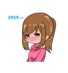 ポニテ女子スタンプ（個別スタンプ：34）