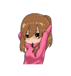 ポニテ女子スタンプ（個別スタンプ：37）