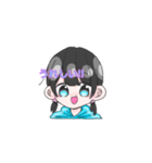 顔に気持ちがでてる女の子（個別スタンプ：2）