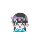 顔に気持ちがでてる女の子（個別スタンプ：6）