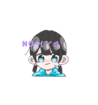 顔に気持ちがでてる女の子（個別スタンプ：7）