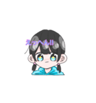 顔に気持ちがでてる女の子（個別スタンプ：15）