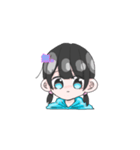 顔に気持ちがでてる女の子（個別スタンプ：17）