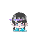 顔に気持ちがでてる女の子（個別スタンプ：21）