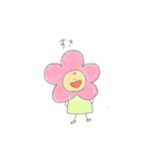 色鉛筆の落書きの子。（個別スタンプ：8）