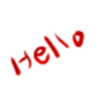 say hello in English stamps！（個別スタンプ：1）