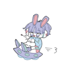 スペースうさくんスタンプ（個別スタンプ：1）