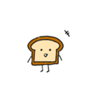 食パンさん、時々ナカマたち（個別スタンプ：1）