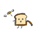 食パンさん、時々ナカマたち（個別スタンプ：5）