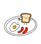 食パンさん、時々ナカマたち（個別スタンプ：36）