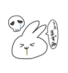 吐血うさぎさん（個別スタンプ：2）