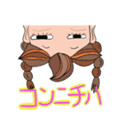 手書き風シュールな女の子2（個別スタンプ：3）