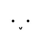 かわいいおかおのすたんぷ（個別スタンプ：1）
