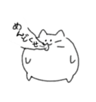 もちもちまるねこ（個別スタンプ：3）