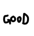 シンプル手書き英語（個別スタンプ：3）