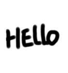 シンプル手書き英語（個別スタンプ：4）