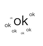 おしゃれな英文字スタンプ（個別スタンプ：5）