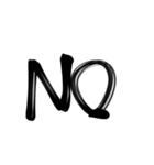 習字文字2（個別スタンプ：9）
