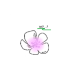 女の子のためのお花のスタンプ（個別スタンプ：2）
