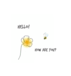 女の子のためのお花のスタンプ（個別スタンプ：6）