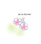 女の子のためのお花のスタンプ（個別スタンプ：7）