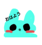 動物と葉っぱとお化け（個別スタンプ：3）