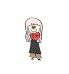 ピンクちゃんの敬語（個別スタンプ：9）