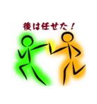 陸上棒人間（個別スタンプ：14）